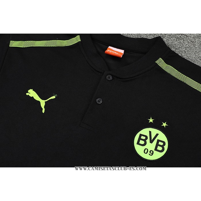 Camiseta Polo del Borussia Dortmund 22-23 Negro